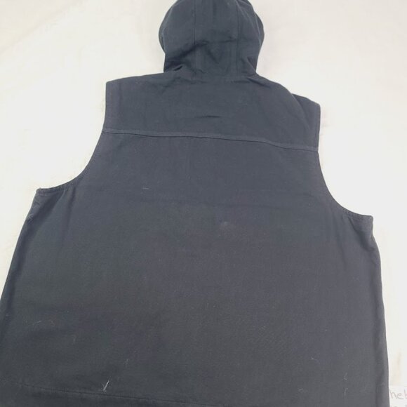 Carhartt Men's Black Sleeveless Duck Hooded Classic Basic Vest Size XL - Picture 3 of 9